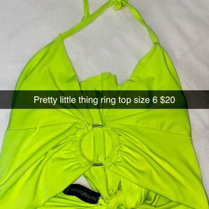Pretty Little Thing ring top